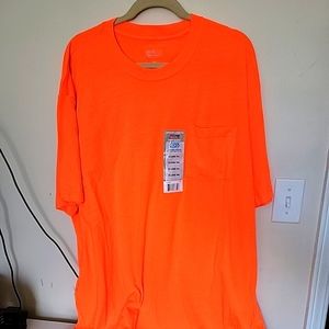 Genuine Dickies Men's and Big Men's Short Sleeve. Orange. Sz 2TL. Long Length